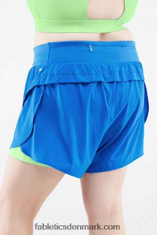 Fabletics Kvinder austyn løbe kort PNX2T572 elektrisk blå/parakit