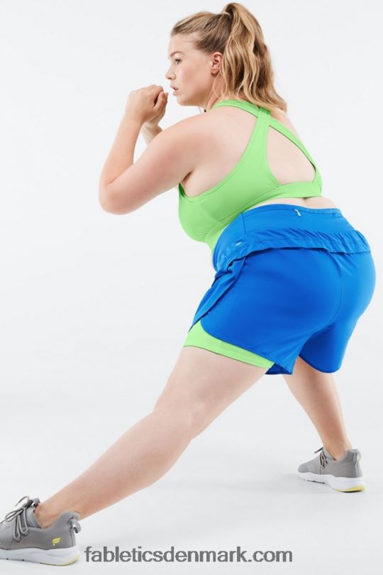 Fabletics Kvinder austyn løbe kort PNX2T572 elektrisk blå/parakit