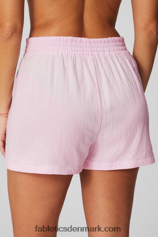 Fabletics Kvinder bomuldsvoile højtaljet kort PNX2T246 sort/pilebark