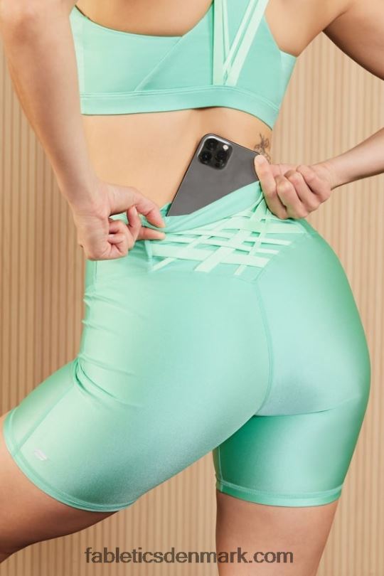 Fabletics Kvinder boost powerhold højtaljet 6\'\' kort PNX2T412 digital tidevandsglans/sukkerkalk