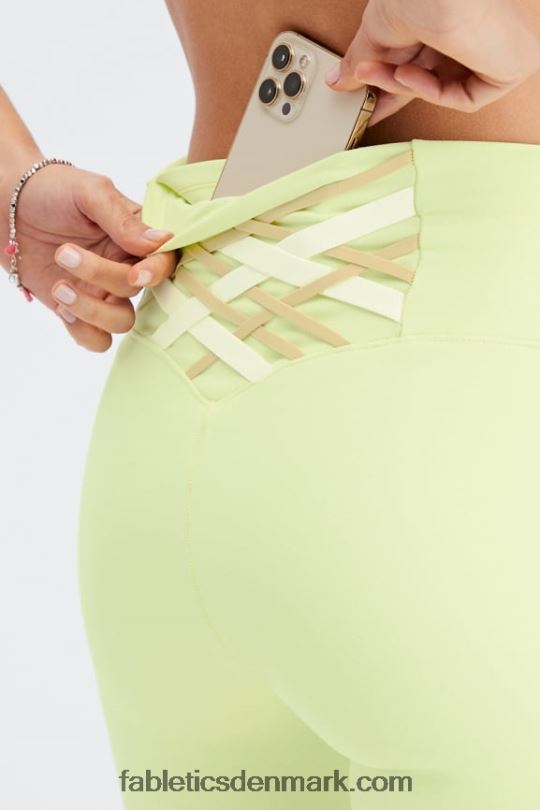 Fabletics Kvinder boost powerhold højtaljet 6\'\' kort PNX2T414 citroncreme/multi