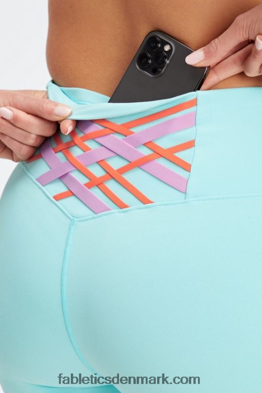 Fabletics Kvinder boost powerhold højtaljet 6\'\' kort PNX2T417 krystalbølge/multi