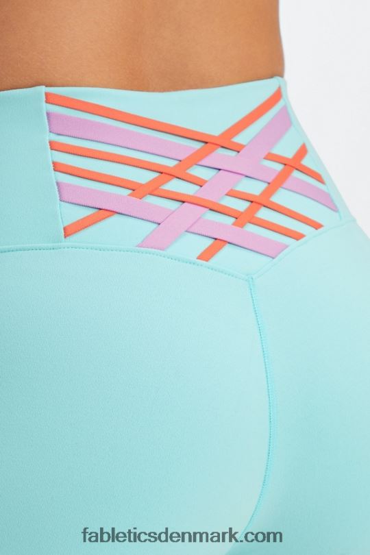 Fabletics Kvinder boost powerhold højtaljet 6\'\' kort PNX2T417 krystalbølge/multi