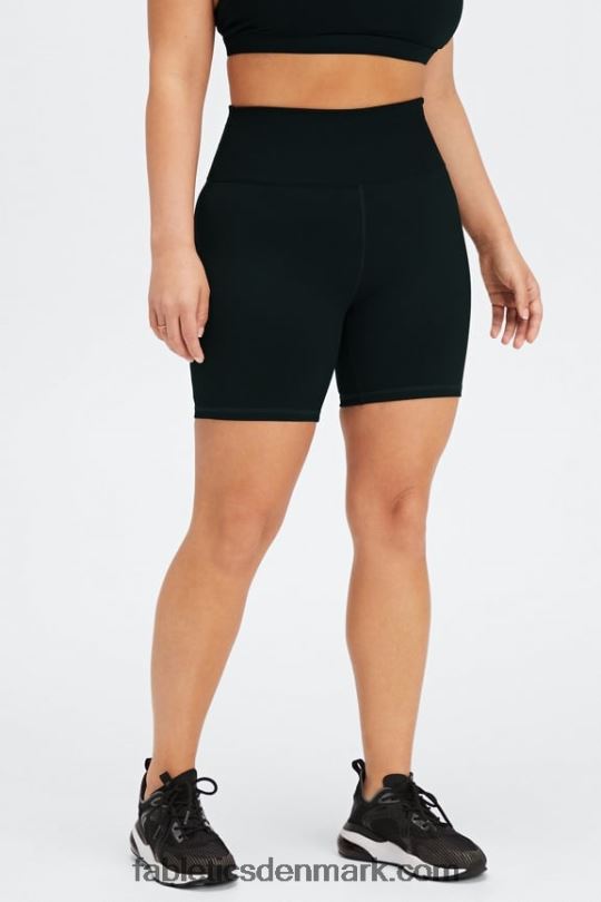 Fabletics Kvinder boost powerhold højtaljet 6\'\' kort PNX2T418 sort/brændt okker bølget løve