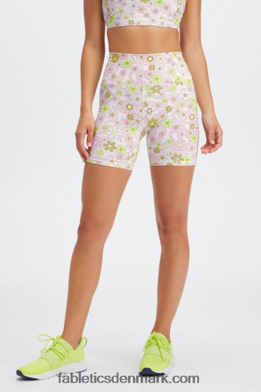 Fabletics Kvinder boost powerhold højtaljet 6\'\' kort PNX2T419 retro blomster/nisse
