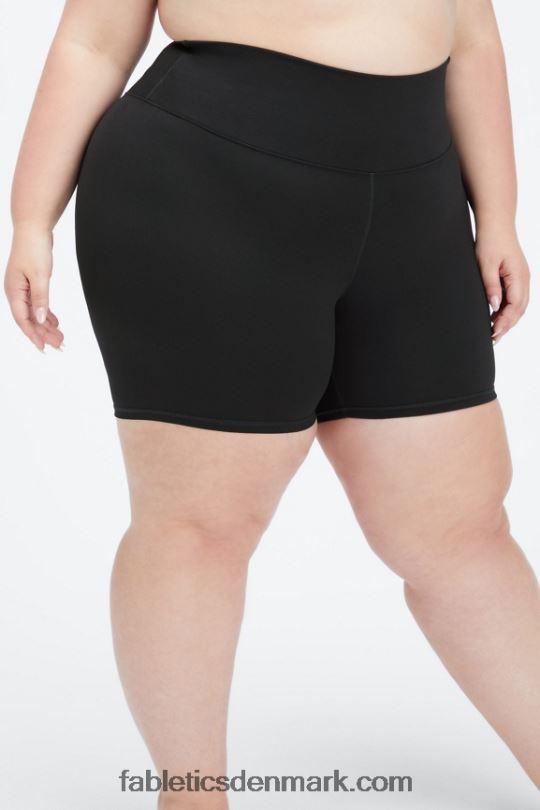 Fabletics Kvinder boost powerhold højtaljet 6\'\' kort PNX2T422 sort/citron creme