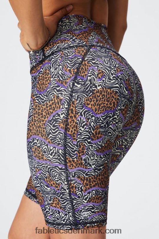 Fabletics Kvinder definere powerhold højtaljet 9'' kort 15 PNX2T322 moonrock/pink canyon