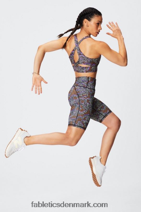 Fabletics Kvinder definere powerhold højtaljet 9\'\' kort 15 PNX2T322 moonrock/pink canyon