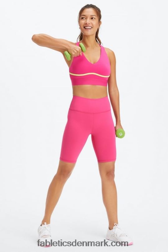 Fabletics Kvinder definere powerhold højtaljet 9\'\' kort 16 PNX2T325 solnedgang/bål