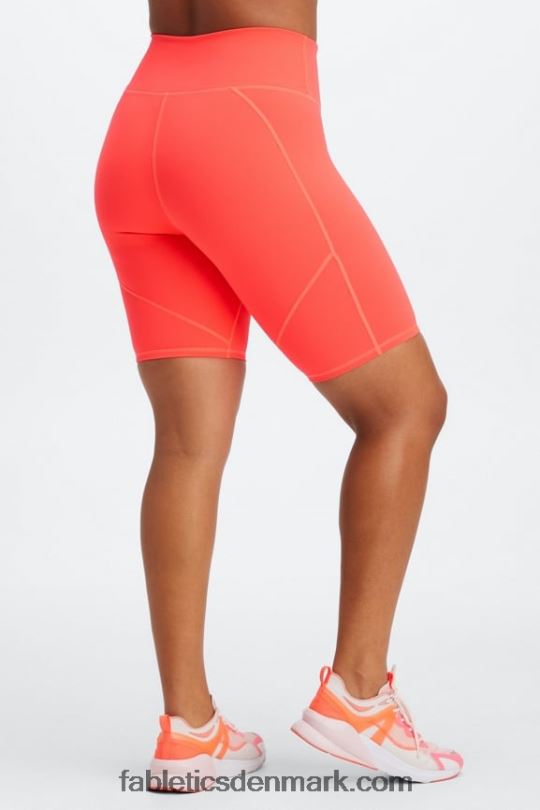 Fabletics Kvinder definere powerhold højtaljet 9'' kort 18 PNX2T334 midnatsbølgeskin/solopgang