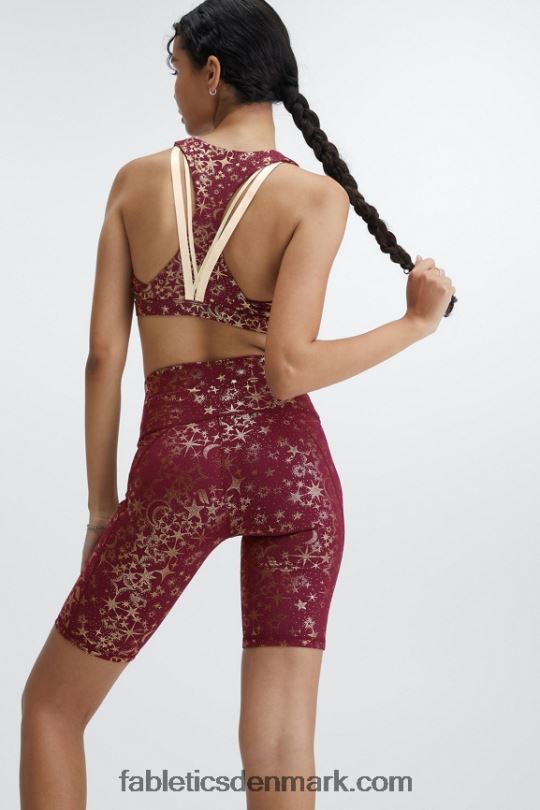 Fabletics Kvinder definere powerhold højtaljet 9\'\' kort 19 PNX2T339 sandeltræ/persimmon/reflekterende sølv