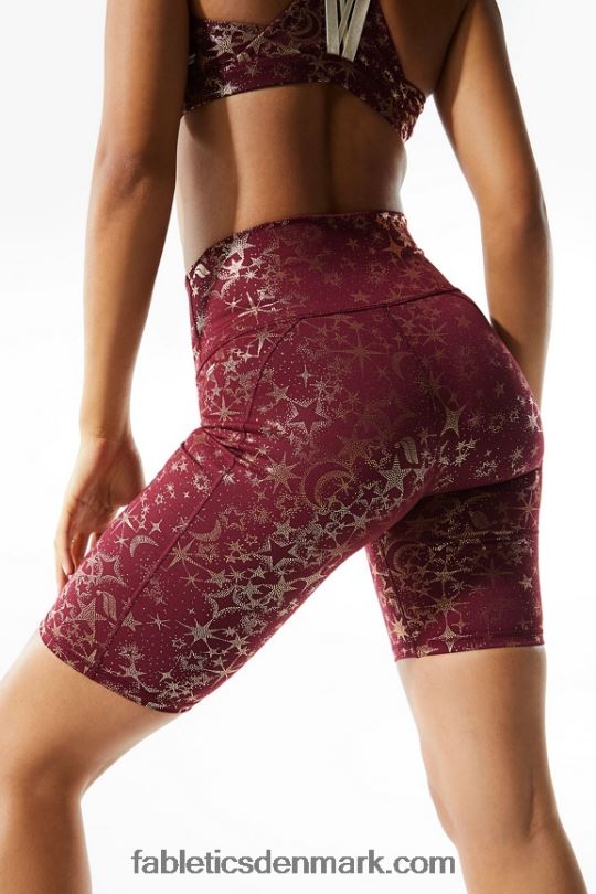 Fabletics Kvinder definere powerhold højtaljet 9\'\' kort 19 PNX2T339 sandeltræ/persimmon/reflekterende sølv