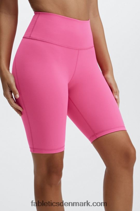 Fabletics Kvinder definere powerhold højtaljet 9'' kort 19 PNX2T342 hvid/plys pink multi