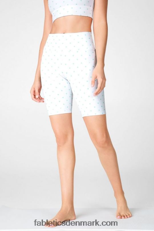 Fabletics Kvinder definere powerhold højtaljet 9'' kort 20 PNX2T347 klassisk hvid/multistribet/grafisk
