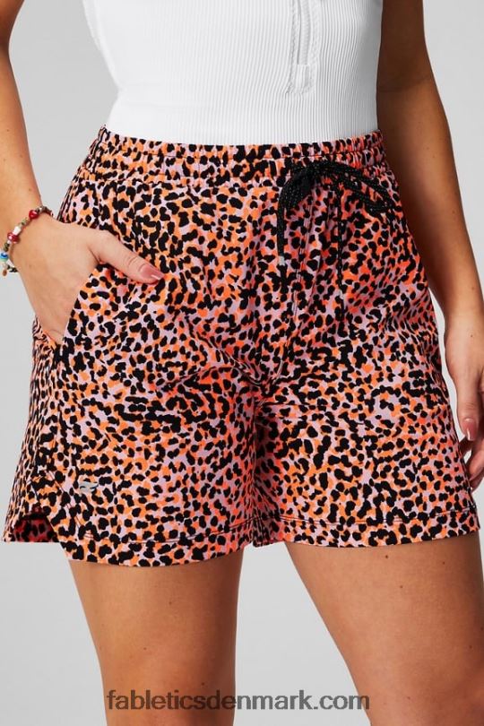 Fabletics Kvinder den ene korte 5'' PNX2T237 sort/cafe ole/honningmælk