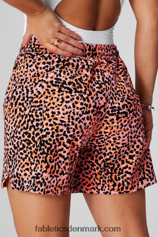 Fabletics Kvinder den ene korte 5\'\' PNX2T237 sort/cafe ole/honningmælk