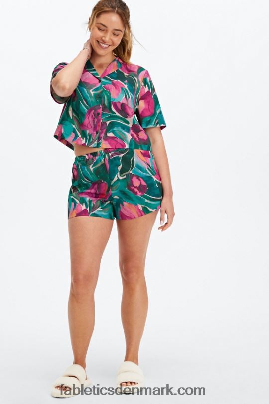 Fabletics Kvinder ecosatin sover kort PNX2T499 solsikke/meget bær