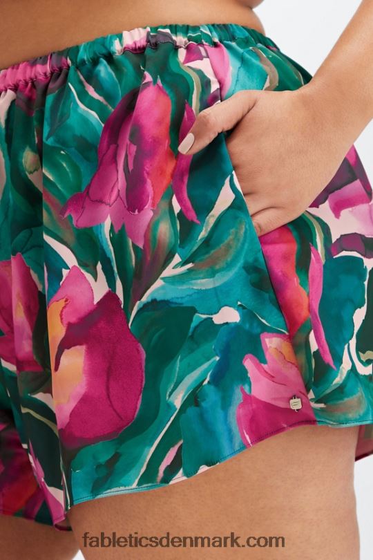 Fabletics Kvinder ecosatin sover kort PNX2T500 solsikke/meget bær