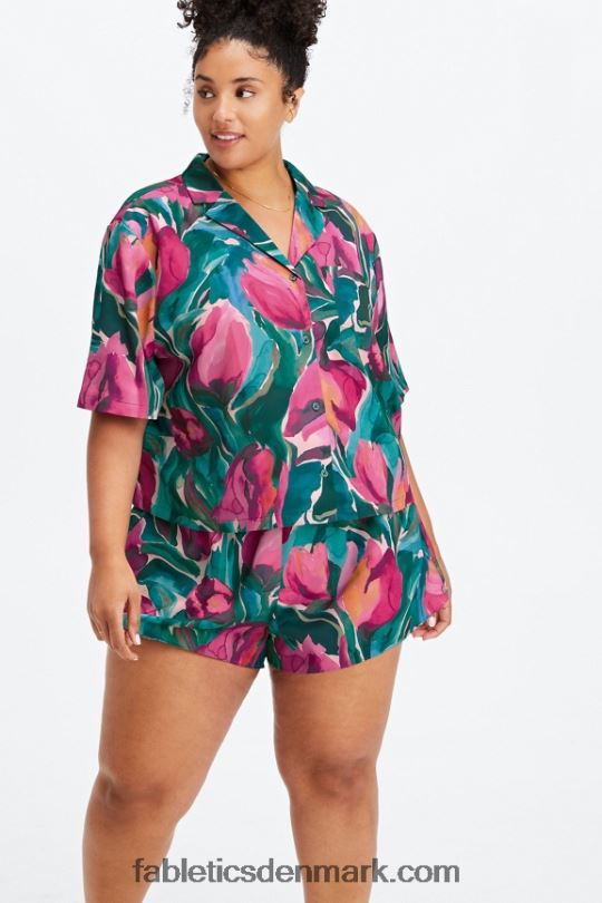 Fabletics Kvinder ecosatin sover kort PNX2T500 solsikke/meget bær