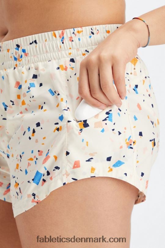 Fabletics Kvinder fuld hastighed mellemhøj køre kort PNX2T457 terrazzo/reflekterende logo