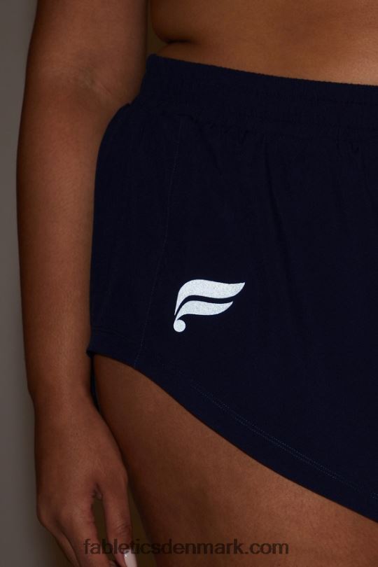 Fabletics Kvinder fuld hastighed mellemhøj køre kort PNX2T459 dyb marineblå/reflekterende logo