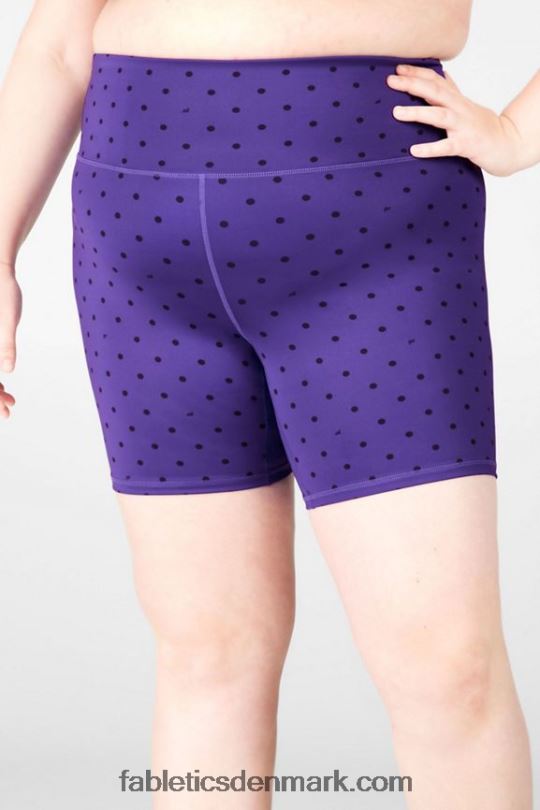 Fabletics Kvinder højtaljede ultracoole shorts med tryk PNX2T592 sukkerblomme/sort prik