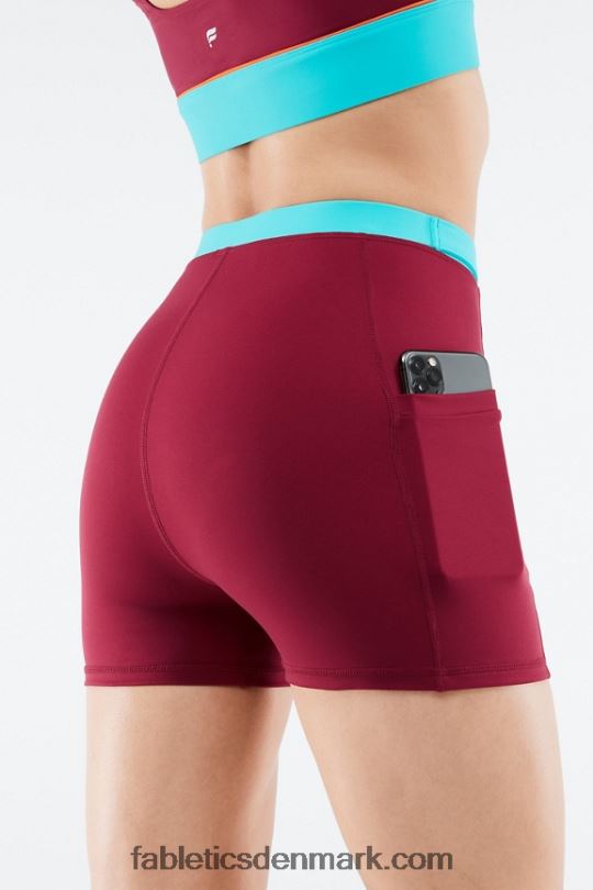 Fabletics Kvinder højtaljet motion365 hike short 3\'\' PNX2T556 mursten/multi