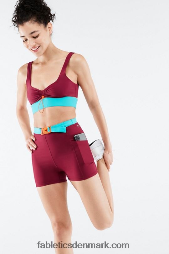 Fabletics Kvinder højtaljet motion365 hike short 3\'\' PNX2T556 mursten/multi
