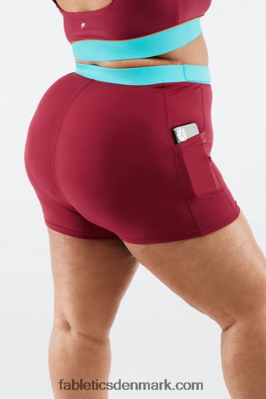 Fabletics Kvinder højtaljet motion365 hike short 3\'\' PNX2T557 mursten/multi