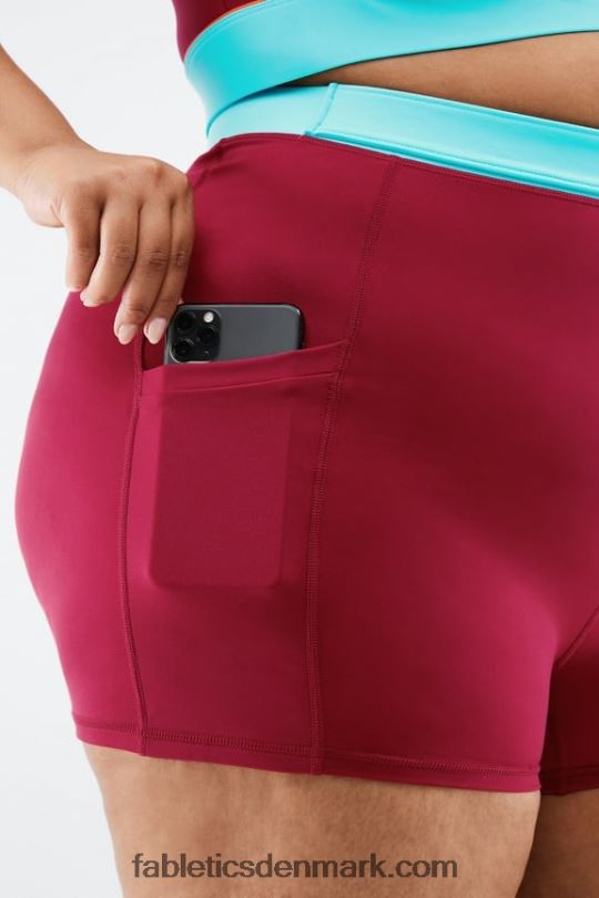 Fabletics Kvinder højtaljet motion365 hike short 3\'\' PNX2T557 mursten/multi