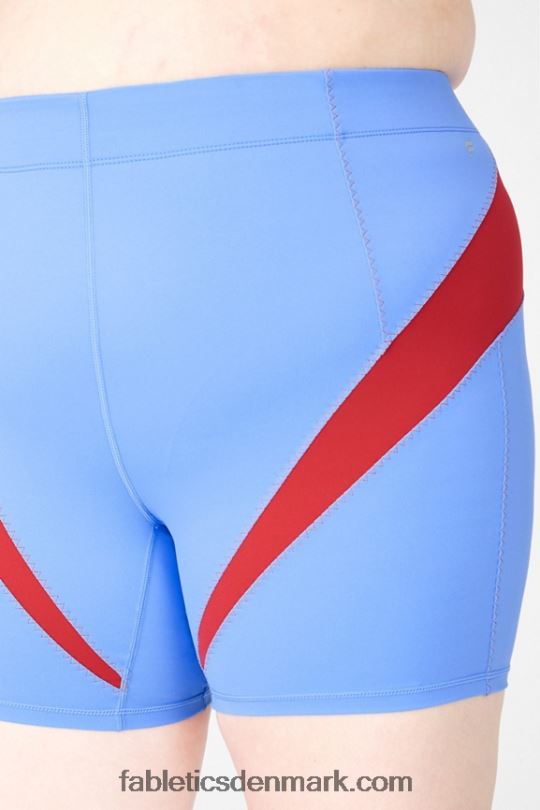 Fabletics Kvinder højtaljet motion365 kort 6\" PNX2T594 krystalblå/persimmon