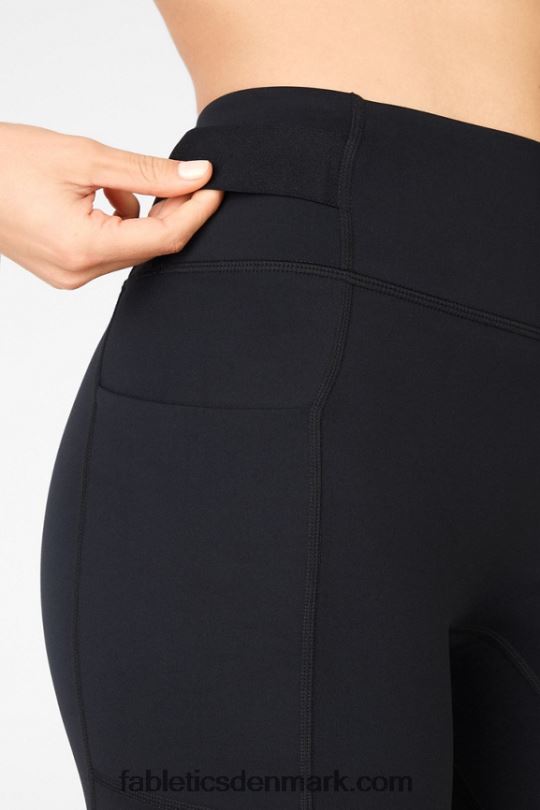 Fabletics Kvinder højtaljet motion365 lommekort 5\" PNX2T574 klassisk hvid/flag grafik