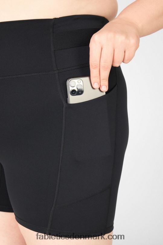 Fabletics Kvinder højtaljet motion365 lommekort 5\" PNX2T575 bølget gepard/highlighter
