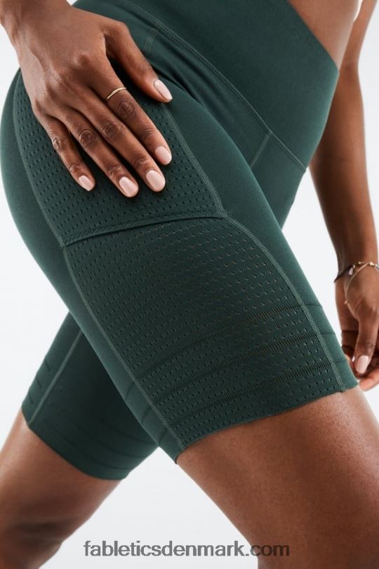 Fabletics Kvinder højtaljet skulpturel lomme kort PNX2T543 klassisk hvid/sort