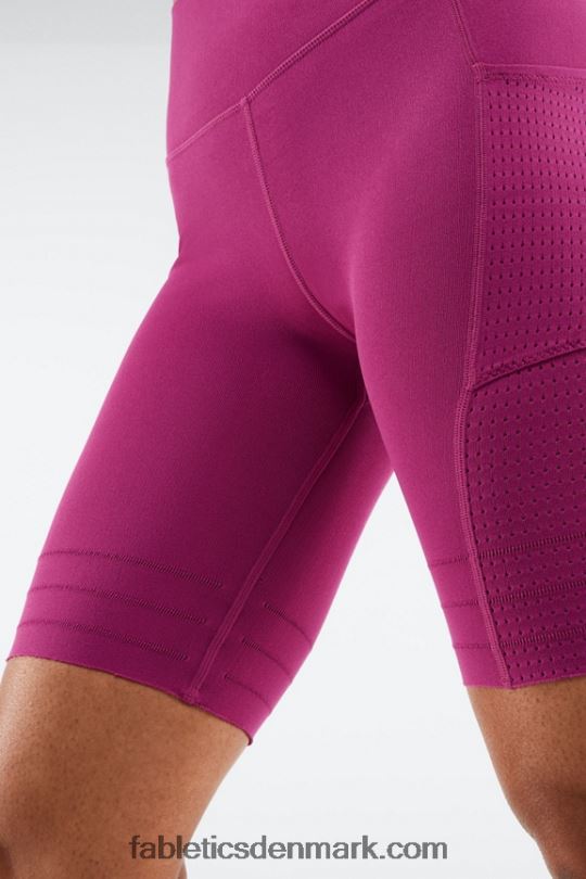 Fabletics Kvinder højtaljet skulpturel lomme kort PNX2T544 sort/klassisk hvid