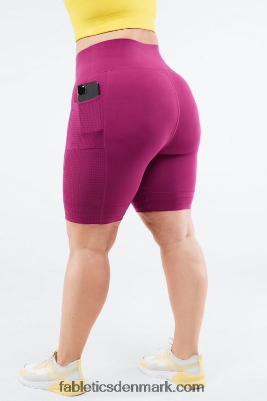 Fabletics Kvinder højtaljet skulpturel lomme kort PNX2T545 periwinkle punch/pickleball grafik