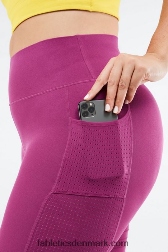 Fabletics Kvinder højtaljet skulpturel lomme kort PNX2T545 periwinkle punch/pickleball grafik