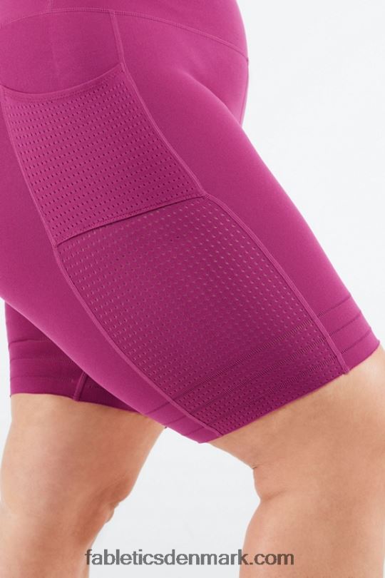 Fabletics Kvinder højtaljet skulpturel lomme kort PNX2T545 periwinkle punch/pickleball grafik