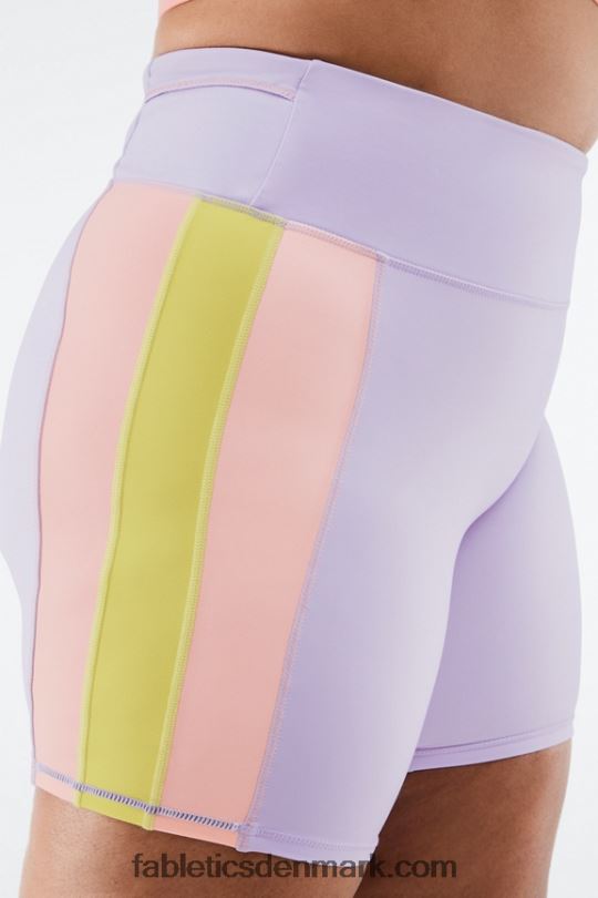 Fabletics Kvinder højtaljet trinity run short 7\" PNX2T551 mahogni/mahogni