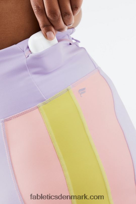 Fabletics Kvinder højtaljet trinity run short 7\" PNX2T551 mahogni/mahogni