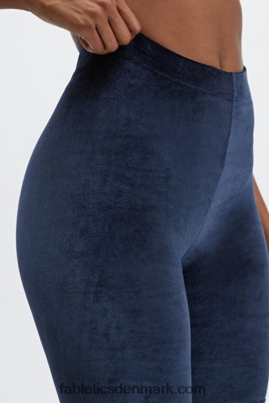Fabletics Kvinder højtaljet velourkort 9 PNX2T528 iriserende mokka/sandklit