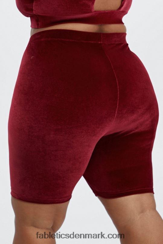 Fabletics Kvinder højtaljet velourkort 9 PNX2T531 flåde/marina