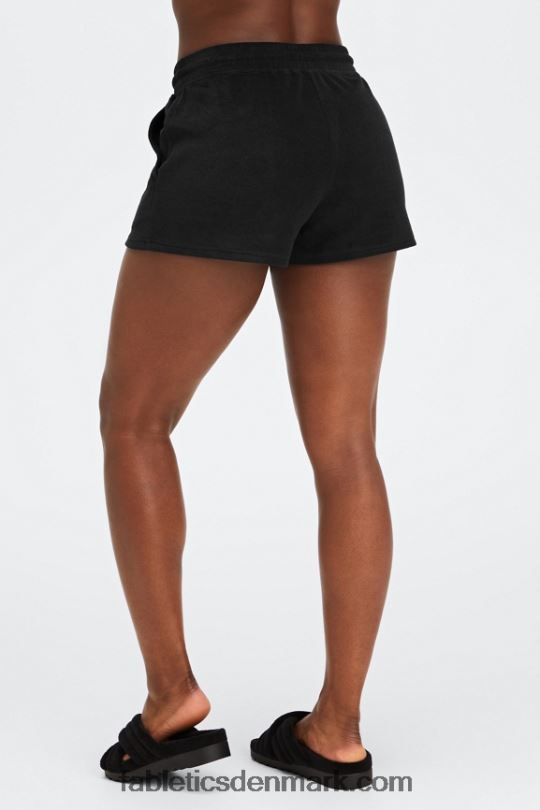 Fabletics Kvinder kort håndklædefrotté snøre PNX2T505 regnsky/arktisk grå