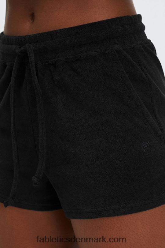 Fabletics Kvinder kort håndklædefrotté snøre PNX2T505 regnsky/arktisk grå