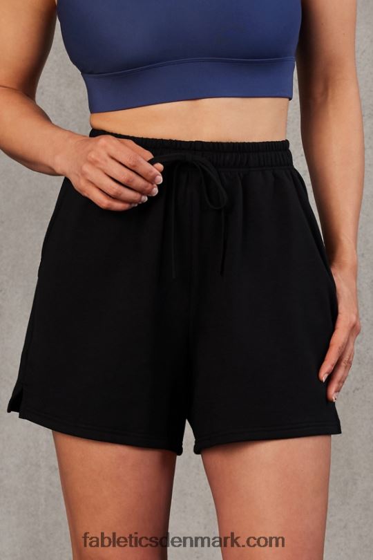 Fabletics Kvinder luksus sweatshorts i frotté PNX2T452 afgrund/blå viol