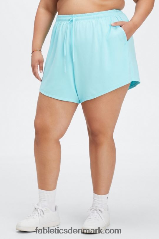 Fabletics Kvinder luksus sweatshorts i frotté PNX2T454 mahogni zebra streg/sort