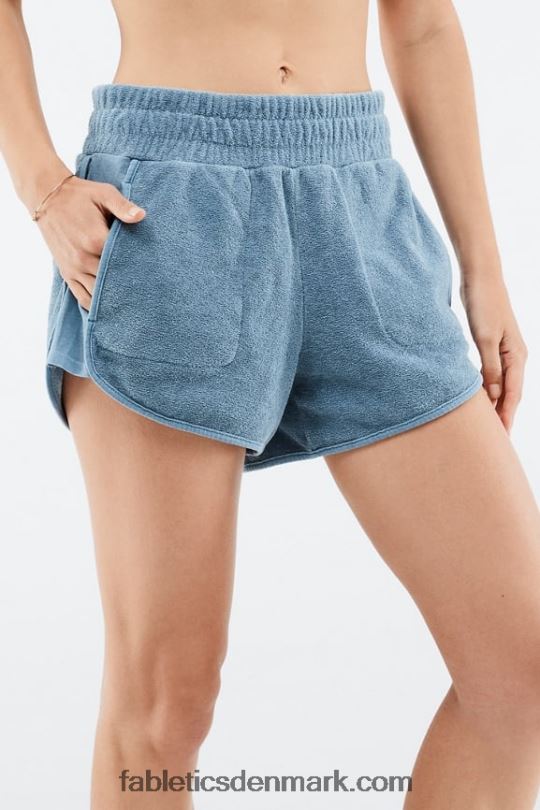 Fabletics Kvinder miljøbevidste sweatshorts i frotté PNX2T576 blød skal/appelsin nektar