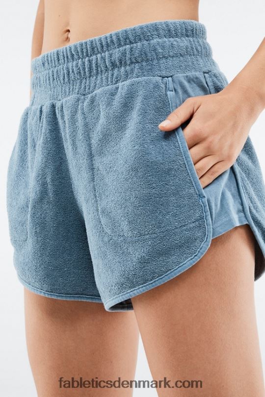 Fabletics Kvinder miljøbevidste sweatshorts i frotté PNX2T576 blød skal/appelsin nektar