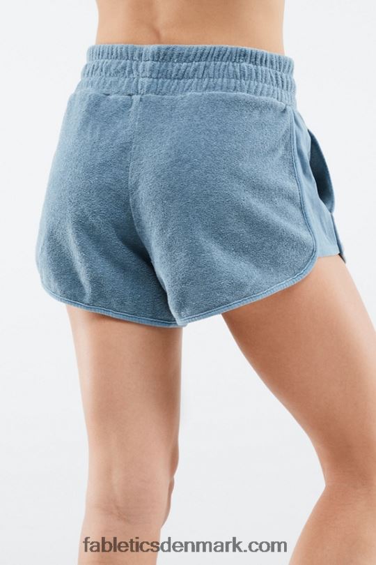 Fabletics Kvinder miljøbevidste sweatshorts i frotté PNX2T576 blød skal/appelsin nektar