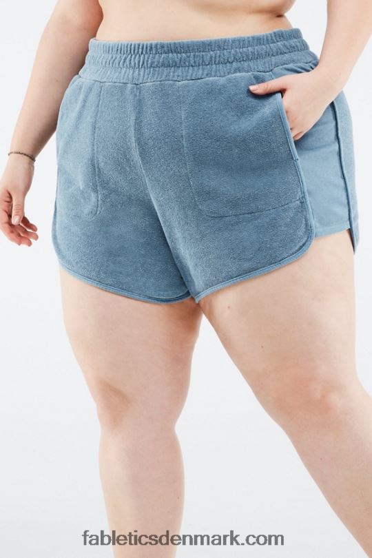 Fabletics Kvinder miljøbevidste sweatshorts i frotté PNX2T577 krystalbølge/tåget lilla